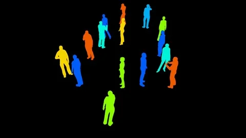 animation - Isolate a person from a video, turn to silhouette and