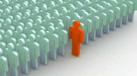 Silhouettes of people.  Stock Footage 783919