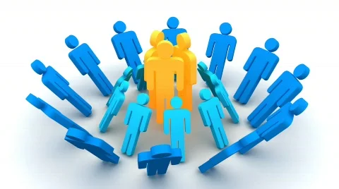 Silhouettes of people. Stock Footage 811430