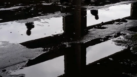 Silhouettes of people Stock Footage 103250798