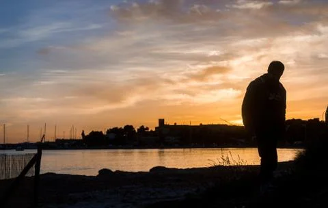 Silhouettes Foto stock