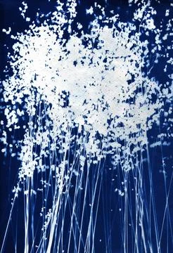 Silhouettes of plants. Stock Illustration