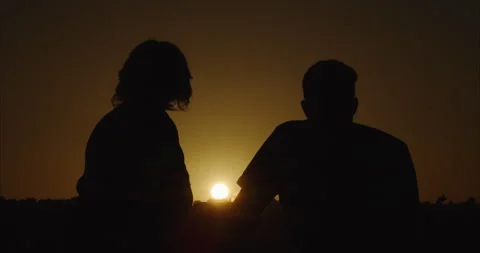 Silhouettes at Sunset in Cappadocia Vídeo Stock 252006012