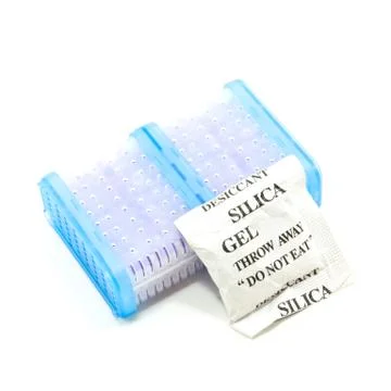 Silica gel isolate on white background 스톡 사진