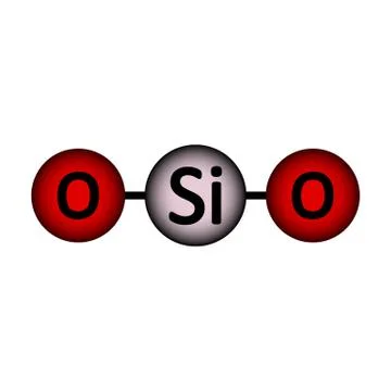 Silica molecule icon. Stock Illustration