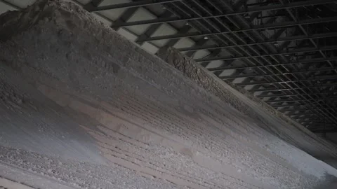 Silica sand is a raw material for the cement industry Video stock 252485876