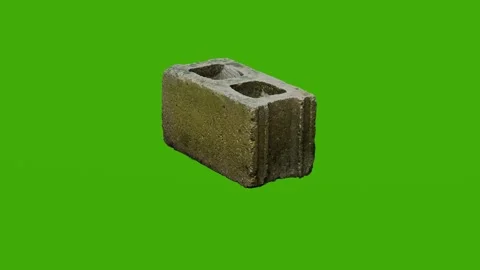 The silicate block rotates on the green screen Stock Footage 279342936