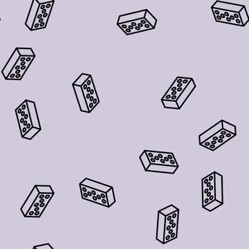 Silicate brick line vector seamless pattern Stock Illustration