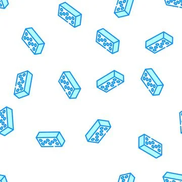 Silicate brick vector seamless pattern 스톡 일러스트