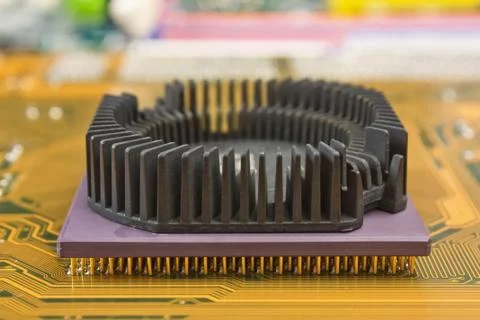 Silicon chip Foto stock