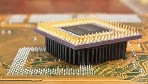 Silicon chip 스톡 사진