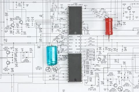 Silicon chip 스톡 사진