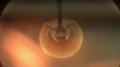 Silicon Crystal Melting Process In A Modern Photovoltaic Factory Stock Footage 137261396