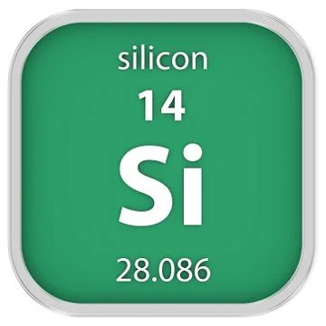 Silicon material sign Stock Photos