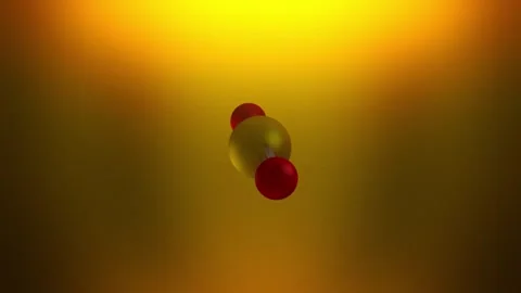 Silicon Molecule Floating Around in Microscopic Environment Видео 343664613