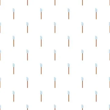 Silicon spatula kitchenware pattern for cooking and baking Stock Illustration