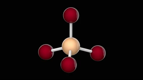 Silicon tetrabromide (SiBr4). Seamless loop. RGB + Alpha (Transparent) channel. Stock Footage 153973470
