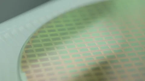 Silicon Wafer close up tracking shot Vidéo 53783707