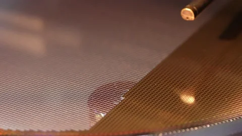 Silicon wafer in die attach machine in semiconductor manufacturing Stock Footage 176388536