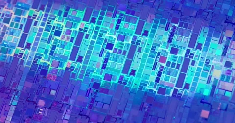 Silicon wafer semiconductor Stock Footage 165603449