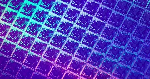 Silicon wafer semiconductor Stock Footage 165604449