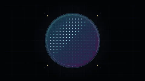 Silicon wafer semiconductor microchip manufacturing Stock Footage 347250873