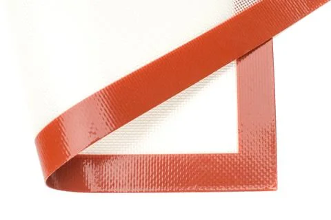 Silicone Baking Mat Corner Folded on White Background Stock Photos