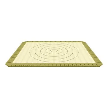 Silicone baking mat with ruler and circles for perfect pastry making Stock Illustration