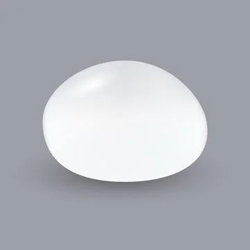 Silicone breast . Vector object in cosmetic surgery Stock Illustration