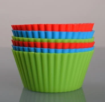 Silicone cups for muffins 写真素材