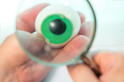 Silicone eye isolated Stock Photos