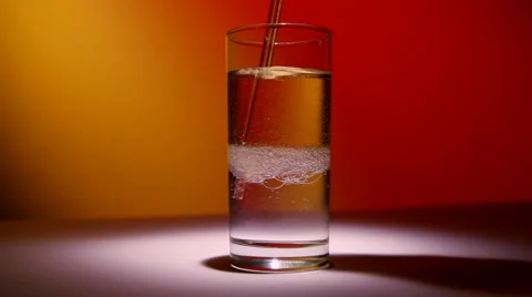 Silicone interfere in a glass Stock-Footage 42017199