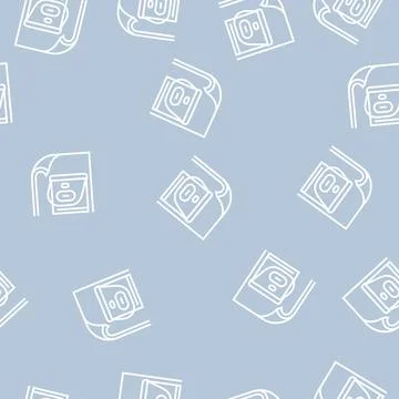 Silicone rubber elastomer line seamless pattern Stock Illustration