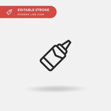 Silicone Simple vector icon. Illustration symbol design template for web mobi Stock Illustration