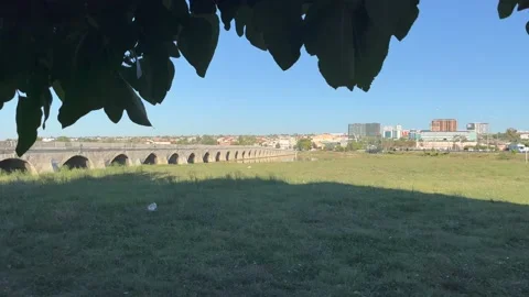 Silivri Mimar Sinan Bridge, whose restoration has been completed Stock Footage 212899549