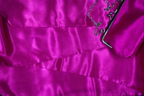 Silk background with purse Foto stock