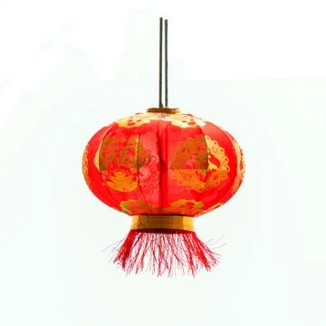 Silk chinese lanterns Stock Photos