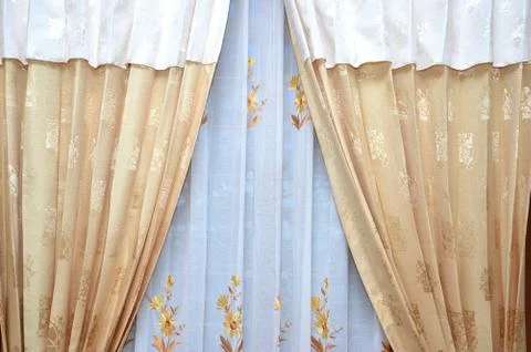 Silk curtain Фото