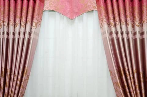 Silk curtain Stock Photos