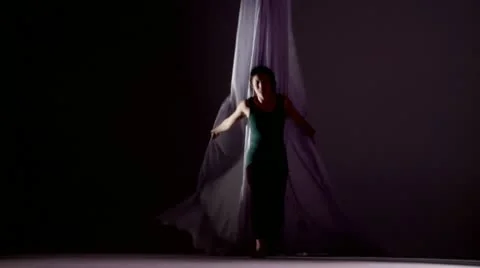 Silk Dance Run Stock Footage 22782613