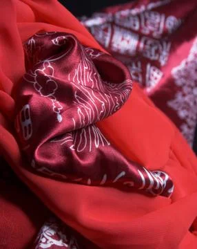Silk fabric Stock Photos