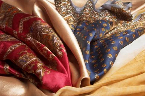 Silk fabric Foto stock
