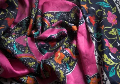 Silk  fabric Stock Photos