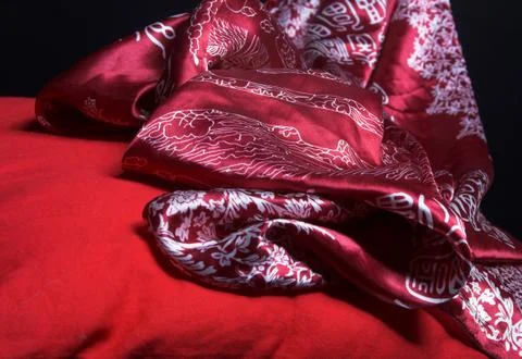 Silk fabric Foto stock