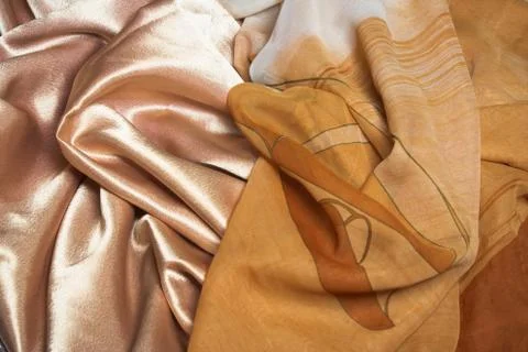 Silk fabric Stock Photos