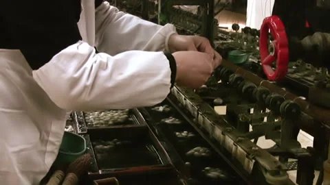 Silk factory HD 스톡 동영상 106466273