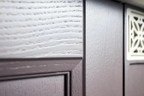 Silk grey solid ash wood painted cupboard cabinet doors modern interior storage Stock Photos