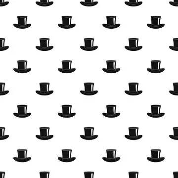 Silk hat pattern Stock Illustration