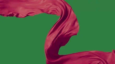 Silk Looping Transparent Background Animation Stock Footage 338016424