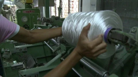 Silk making Stock Footage 576515
